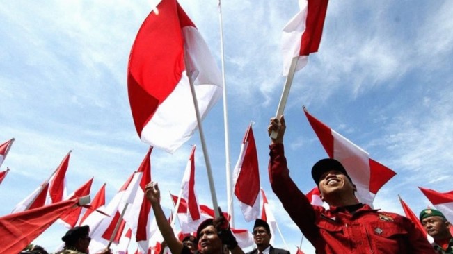 Warga merayakan Kemerdekaan Indonesia. [Instagram]